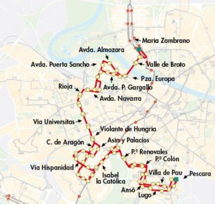 Recorrido Quintas del Valle de la línea C118 .